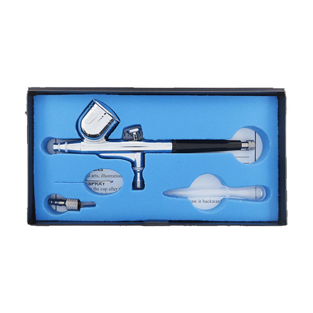 Mini Airbrush Kit with Drip Tube 0.3mm Needle 2ml Caravity Feed Cup Airbrush Pen for Makeup Art