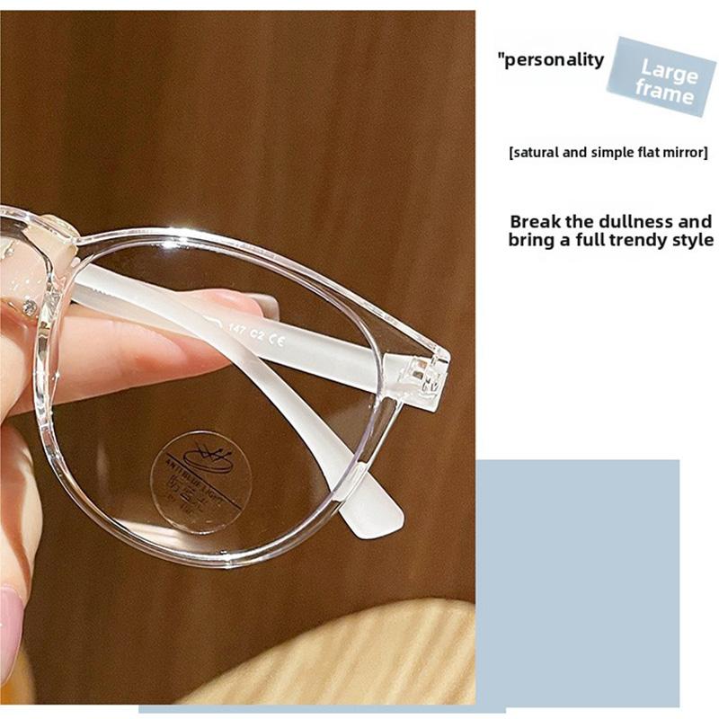 Men Women Computer Goggles Anti Blue Rays Radiation Blocking Glasses Anti-Uv Flat Mirror Eyeglasses Metal Blue Light Glasses