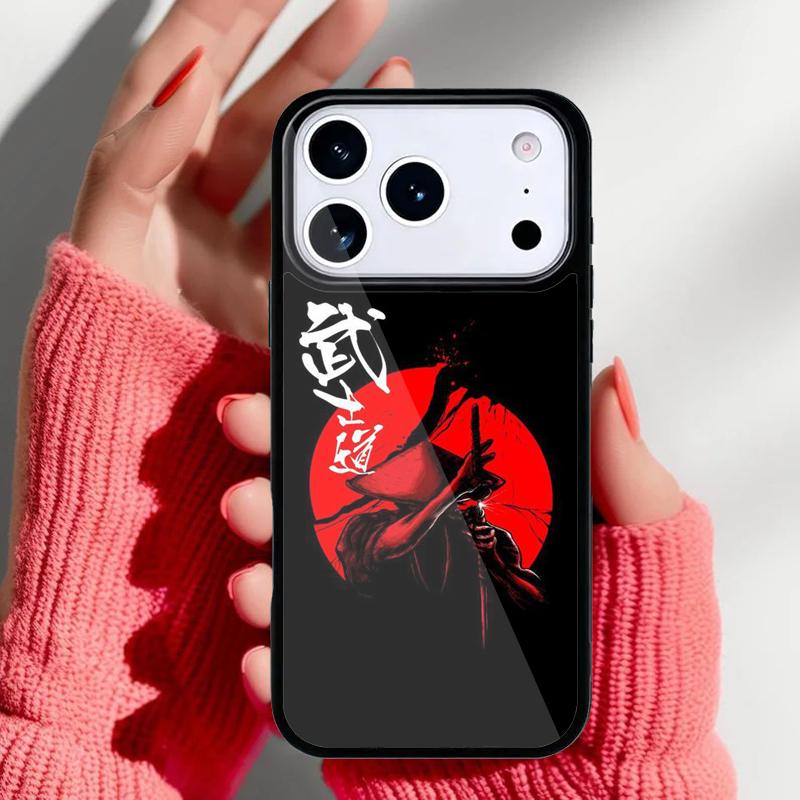 Bushido Samurai Phone Case for iPhone 17 16 15 14 13 Pro Max Back Cover for 12 11 Pro Coque