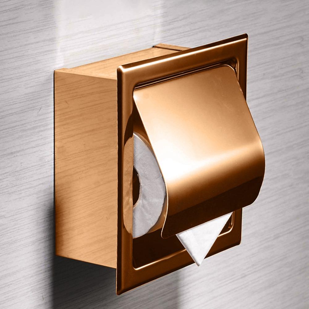 Portasciugamani in Acciaio Inossidabile Dispenser Carta Igienica Oro Rosa Bagno Cucina Lavanderia