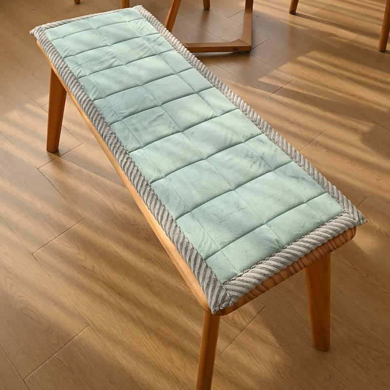 Chair Cushion Dining Room Long Bench Seat Cushion Rectangular Shoe Changing Stool Mat Bench Seat Protector Sofa Seat Pad