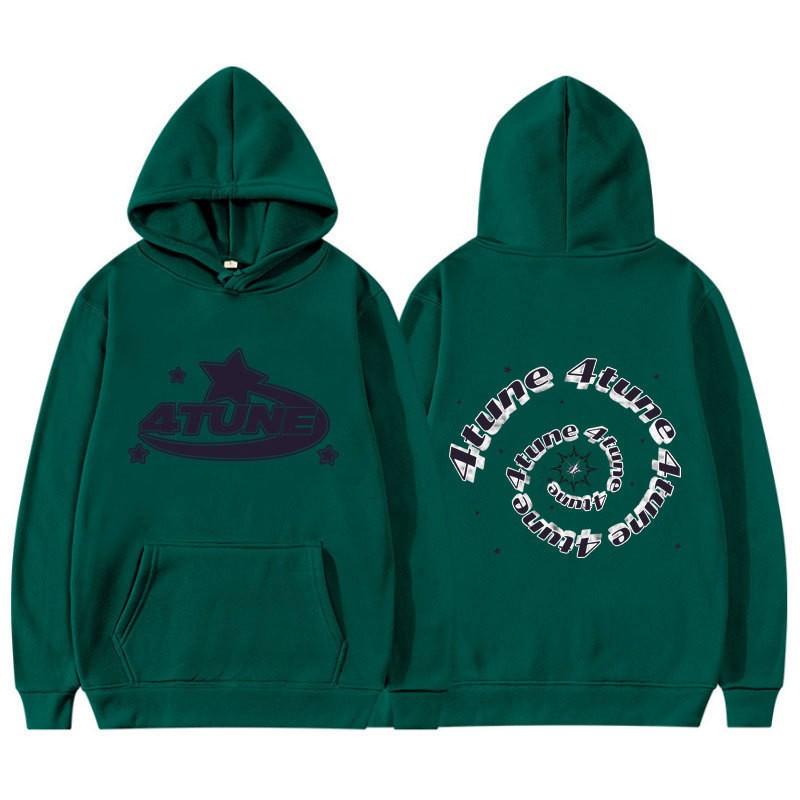 Unisex Gothic Hoodie Streetwear Oversized Pullover Sweatshirt Met Geribbelde Zoom Mannen Vrouwen Herfst