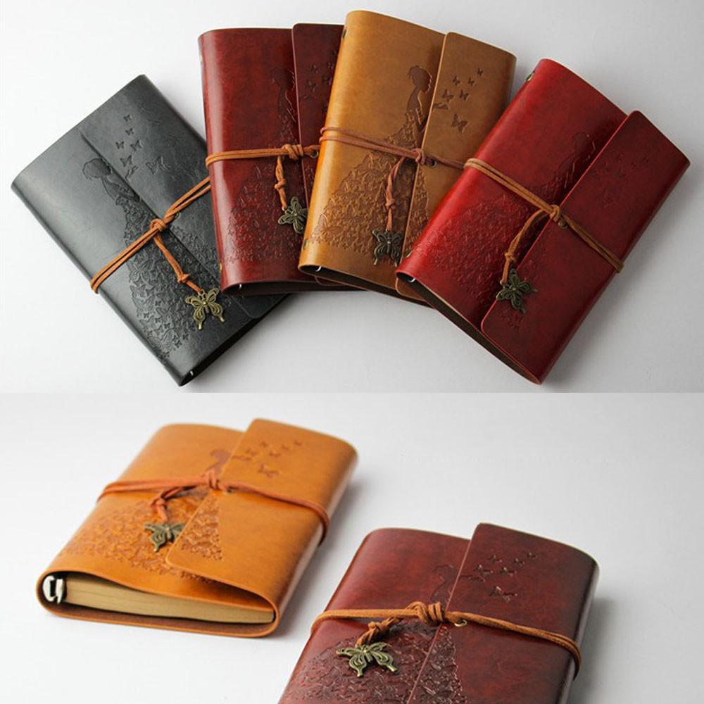 Klassisches Kraftpapier-Notizbuch, tragbar, kreativ, Schmetterling, Tagebuch, Buch, Geschenk