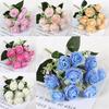 Artificial Rose Bouquet Silk Flower Home Decor For Living Room And Office