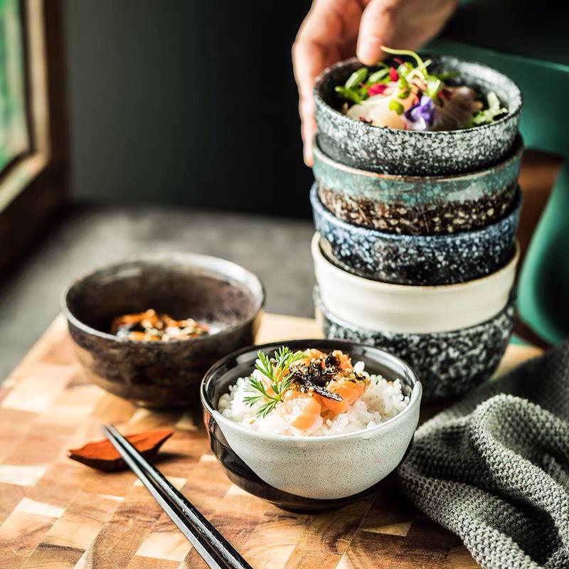 Japanese Ceramic Rice & Salad Bowl – Small, Versatile Soup & Breakfast Bowl for Home or Restaurant Use