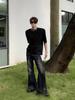 Men's Trendy High-Waist Tie-Dye Flared Jeans - American Retro Loose Wide-Leg Pants