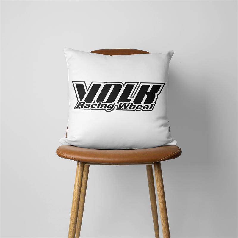 Volk Racing Wheel Cushion Cover Comfortable Short Plush Pillow Cases Chair Car Sofa Pillow Cover Home Decorative  SJ869