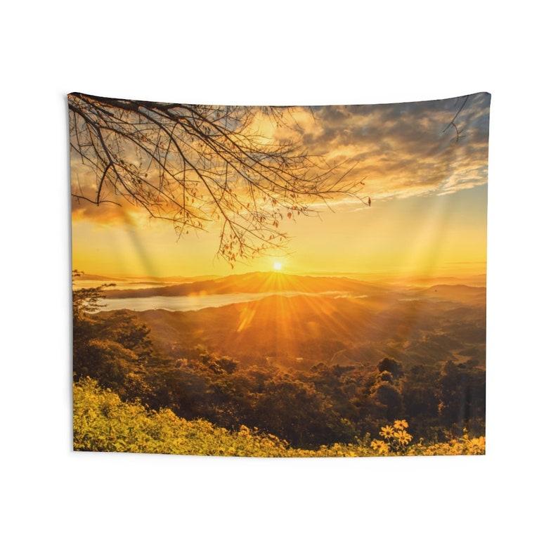 Sunrise Mountain View tapestry 75x100 чёрный