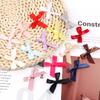 50pcs 4*3.5cm Colorful Ribbon Bows Small Size Polyester Handmade Bowknot For DIY Wedding Christmas Party Gift Bouquet Decoration