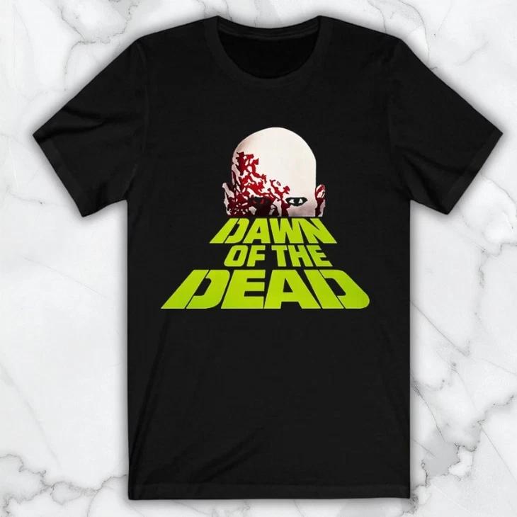 Dawn of The Dead Horror Movie Men s Black Graphic T Shirt Freeships S