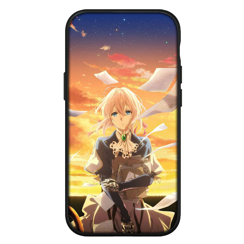 Cover for iPhone 17 16 15 Xiaomi Poco Redmi Note 14 13 12 11 Pro Max X 9 16e Samsung Galaxy S25 S24 S23 OPPO Huawei Violet Evergarden Phone Case