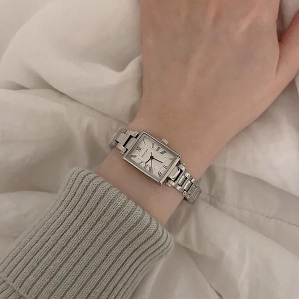 

Квадратные металлические часы Haden, 3 цвета, популярные корейские часы
