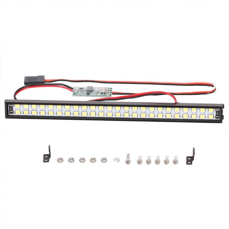Buy RC LED Lights Bar 147mm Metal Roof Lamp Headlight 48 LEDs Light for