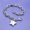 High Quality 925 Stamp Silver Pretty Star Pendant Bracelets for Women Fashion Designer Jewelry Party Wedding Christmas Gifts