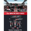 Interior TPU For BMW X6  2024 2025 Protective Film Cover Anti-Scratch Gearbox Panel Navigation Screen Automotive