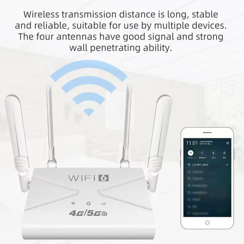 2026 Portable 5G/4G WiFi Router & Internet Booster - No Broadband Needed