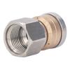 Pressure Washer Nozzle Stainless Steel Brass Compact Mini Drain Sewer Nozzle for Hot and Cold Water 5000 PSI G3 8in