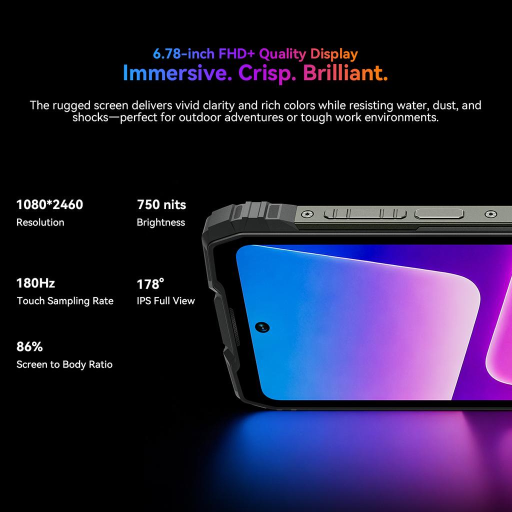 Blackview ROCK 3 Outdoor Smartphone 32GB+256GB Thermal Imaging Camera 10000mAh Mobile Phone