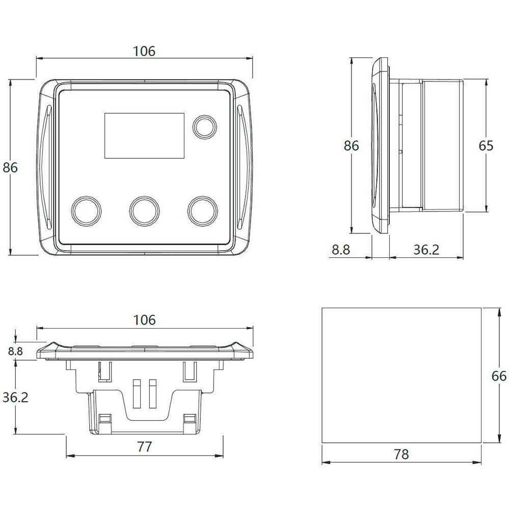 Generator Control Application Black Generator Controller Panel Diesel Generator Set Controller Flexible Sensor Customization