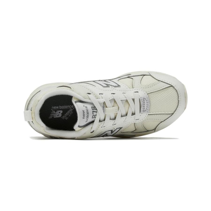 New Balance NB 878 Cushioning Anti-Slip And Wear-Resistant Low-Top Running Shoes Ecru Children Aged 3-7 Years Old
