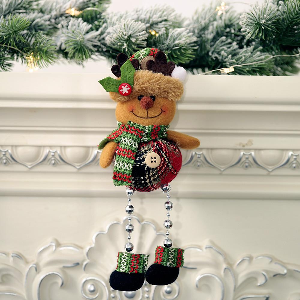 Fabric Lively Gridded Plush Holiday Decoration Ideal For Christmas Tree And Window Displays