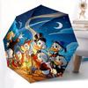 1pc Scrooge McDuck and the DuckTales Gang Automatic Opening and Closing Umbrella, Lightweight 3-Fold, With Cute Cartoon Characters, Suitable
