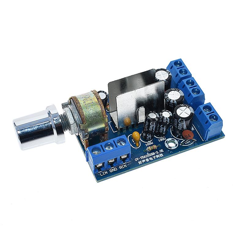 

1PC Міні-плата аудіопідсилювача Подвійна стерео 2.0-канальна плата підсилювача для динаміка ПК 3W+3W 5V 9V 12V CAR 1pc