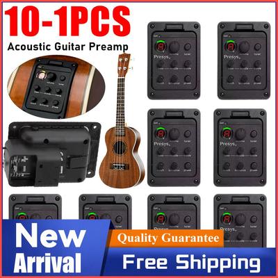 201 Classic Acoustic Guitar EQ Tuner Piezo Pickup Onboard Preamp System 4Band Equalizer for Fishman Presys+ Guitar Pickup Preamp
