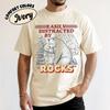 Easily Distracted By Rocks Shirt Bear Geology Tshirt Rock Climbing Tee Hiking Gifts Climbing Dad Shirt