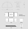 CAMVIL SORA Tent with Waterproof Outer Lightweight Cot Mesh Tent for Solo and Front and Rear Mesh TPU Aluminum Compact Easy Setup M 1-Person Tent,