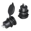 75W 12V 24V Car Charger Socket with 3 Ports PD Type C QC 3.0 Fast Charge Waterproof USB Outlet for Vehicles and Boats