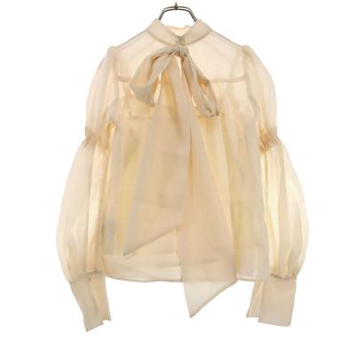 Beauty Products Lily Brown 24SS Long Sleeve Ribbon Tie Blouse LWFB244125 Women Used