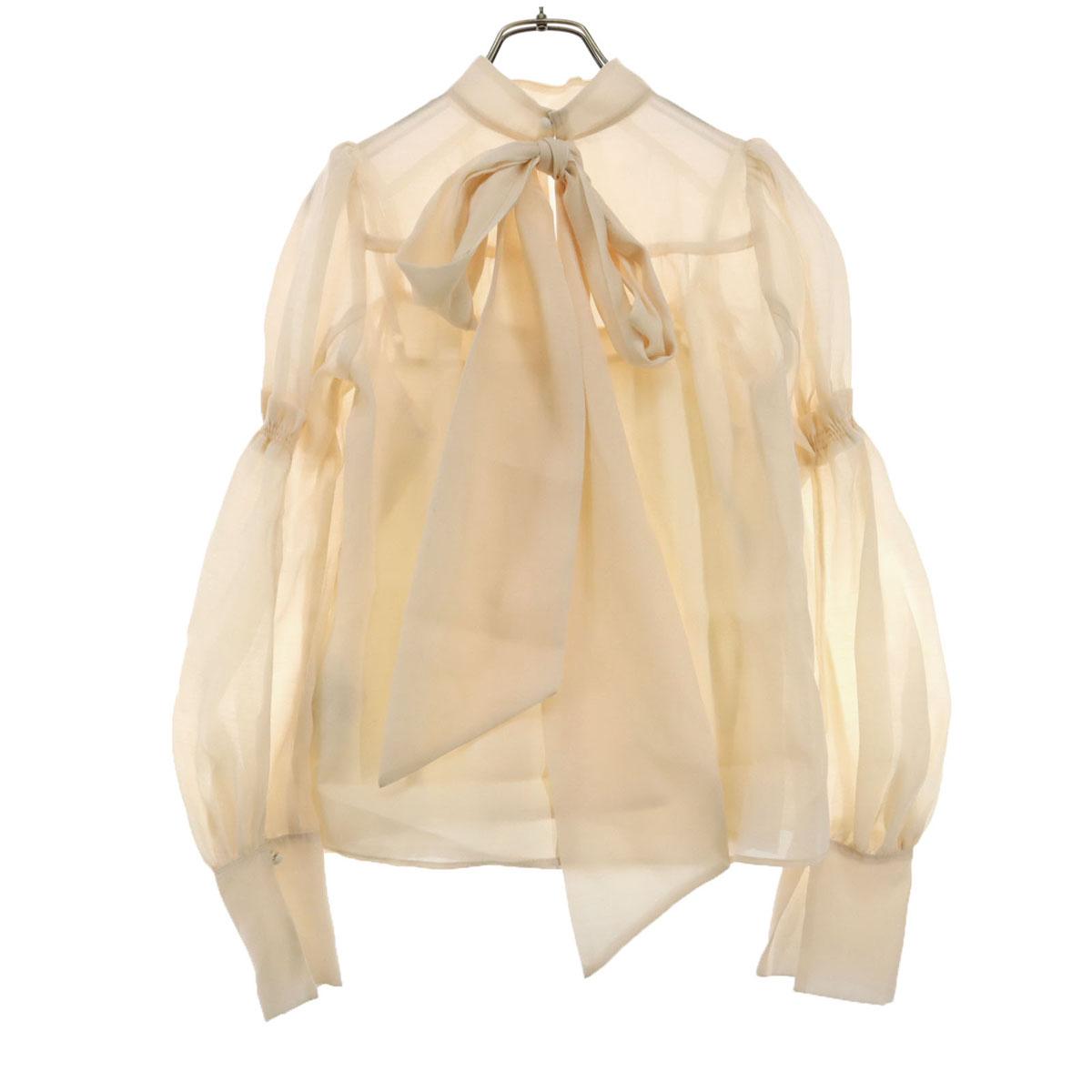 

Косметические товары Lily Brown 24SS Блузка с длинным рукавом и завязками-лентами LWFB244125 Женская Б/у