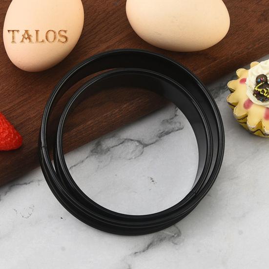 6Pcs Stainless Steel English Muffin Rings Non-Stick Coating Cake Mold for Baking Double Rolled Edge Design Food Grade 8cm 10cm Cooking Rings