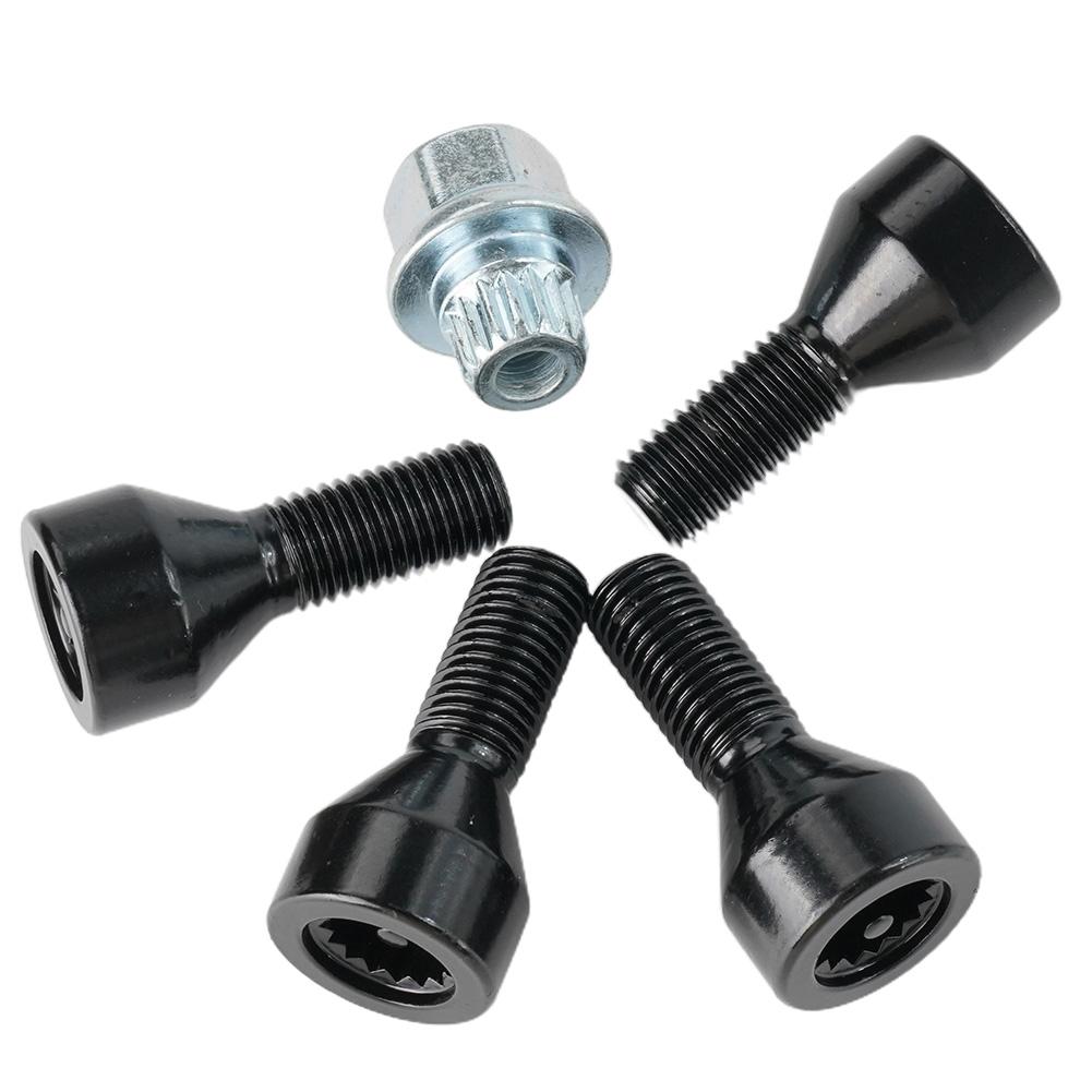 Wheel Locking Bolts LUG NUTS Stainless Steel 1 X Key