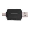 Car Wireless Adapter 2 in 1 Double Port Voice Control Accurate Real Time Navigation Wired to