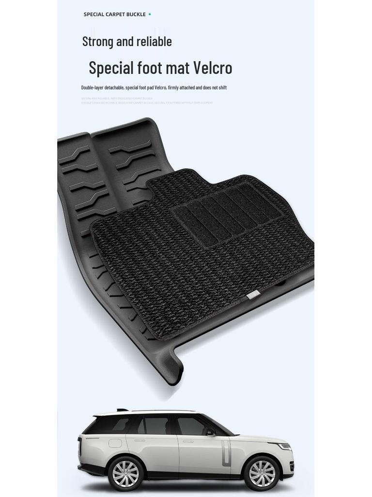 Eco-Friendly TPE Car Floor and Trunk Mats for 2023-2025 Land Rover Range Rover