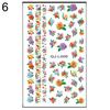 Maple Leaf Flower Butterfly Manikúra Nail Art Decal Samolepky Tipy Dekorace