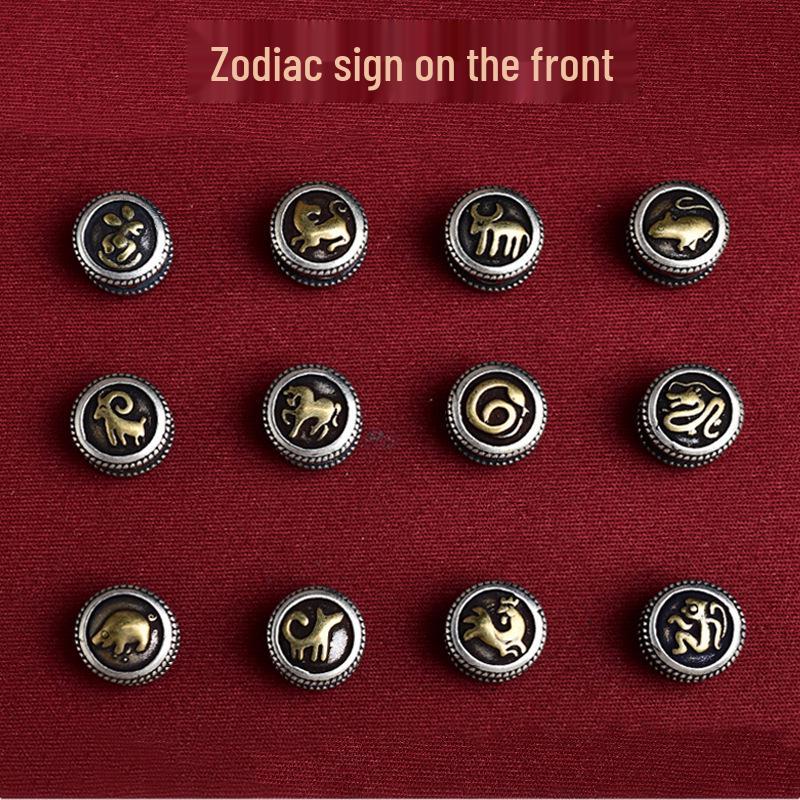 Durable Zodiac Buddha Mantra Bracelet - Double-Sided Pattern for Men & Women