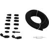 6AN 3 8in Fuel Line Fitting Kit Flexible PTFE Nylon Oil Gas Fitting Hose Fit For LS Swap EFI System