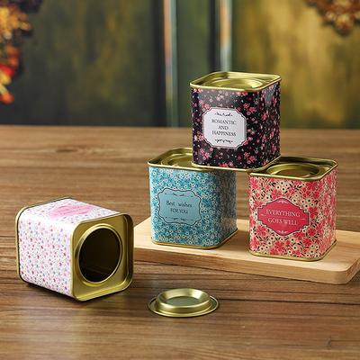Tea Caddy Box Containers Candle Cans Coffee Candy Snacks Small Tin Mini Portable Storage Boxes Sealed Jars Packaging Teaware