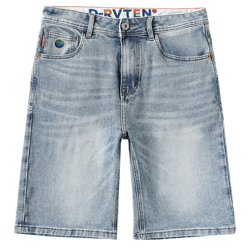 New Summer Denim Men's Mid-sized Pants Thin American 5-point Pants Shorts Casual 5-point Pants
