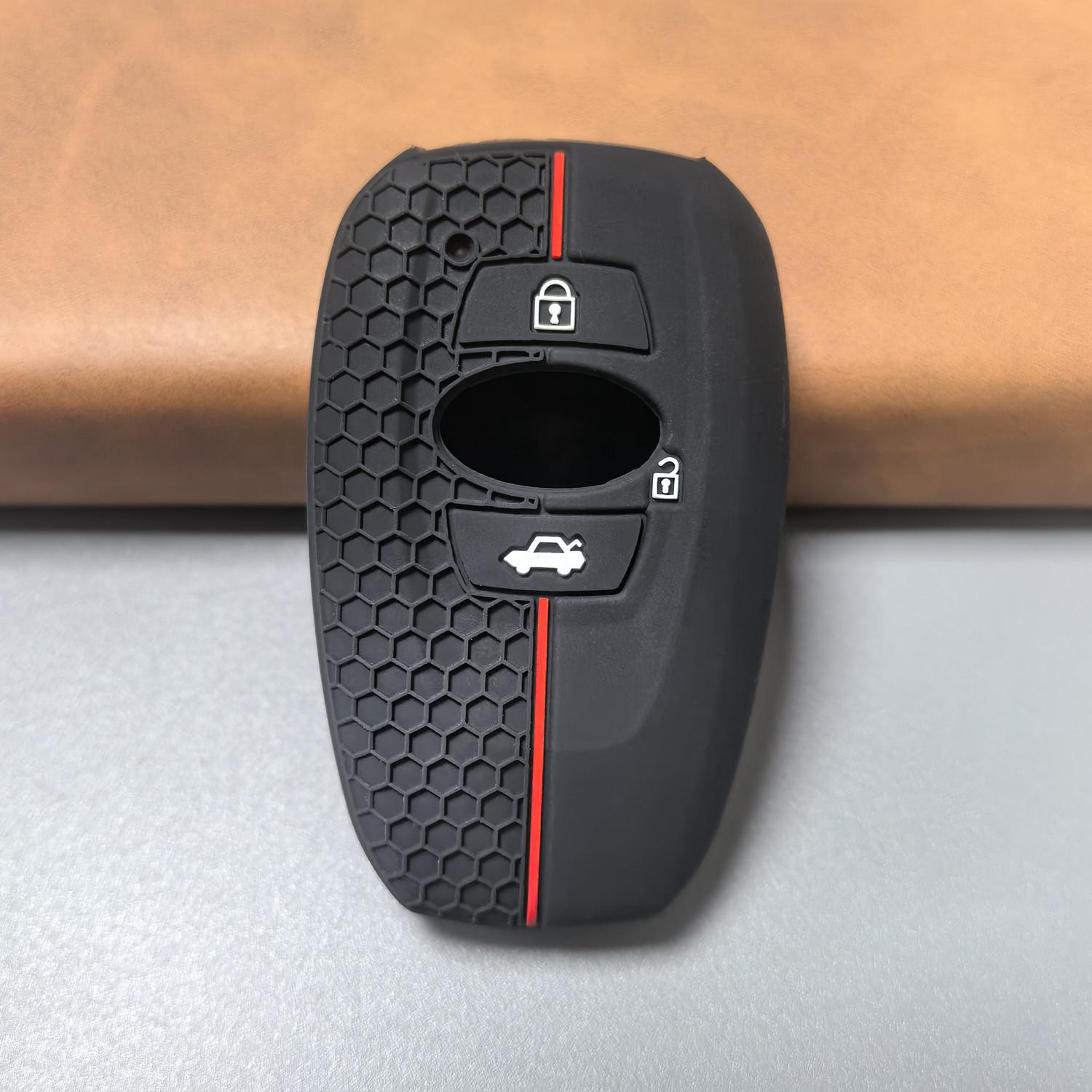 Silicone Honeycomb Key Cover for Subaru: Forester, XV, Outback, BRZ, Legacy, WRX