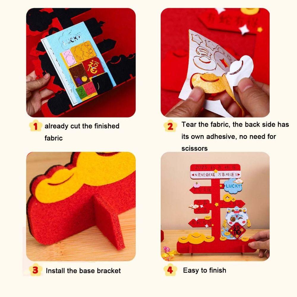 Handmade Year of the Snake Desktop Decoration Chinese Style New Year's Ornaments New Year Gift