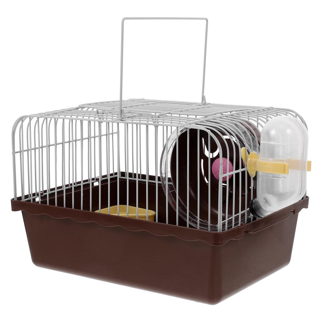 Portable Hamster Travel Carrier Cage Small Animal Carrier ABS Material Spacious Ventilated Travel Container for Hamsters