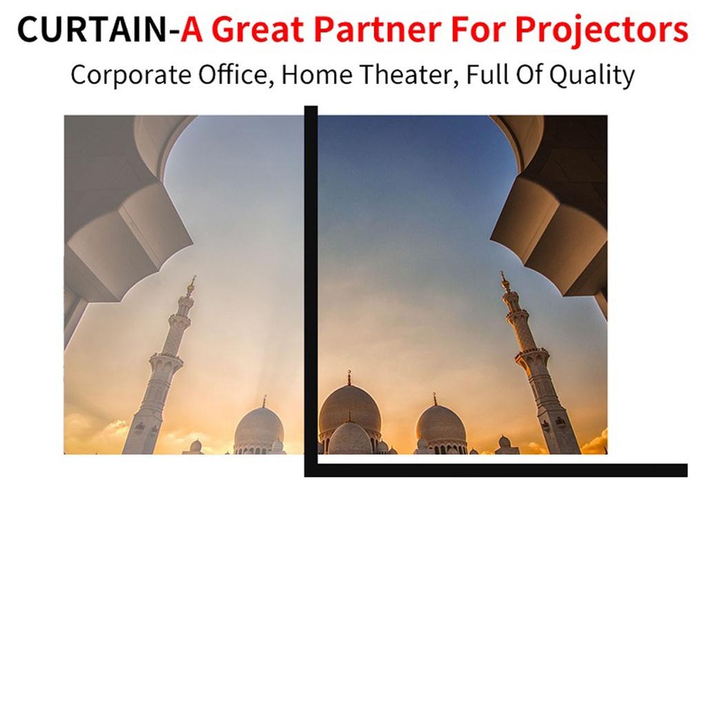 16:9 3D Foldable 60/72/84/100/120/150inch 16:9 HD Projector Screen Anti-Crease Projection Movies Screen New