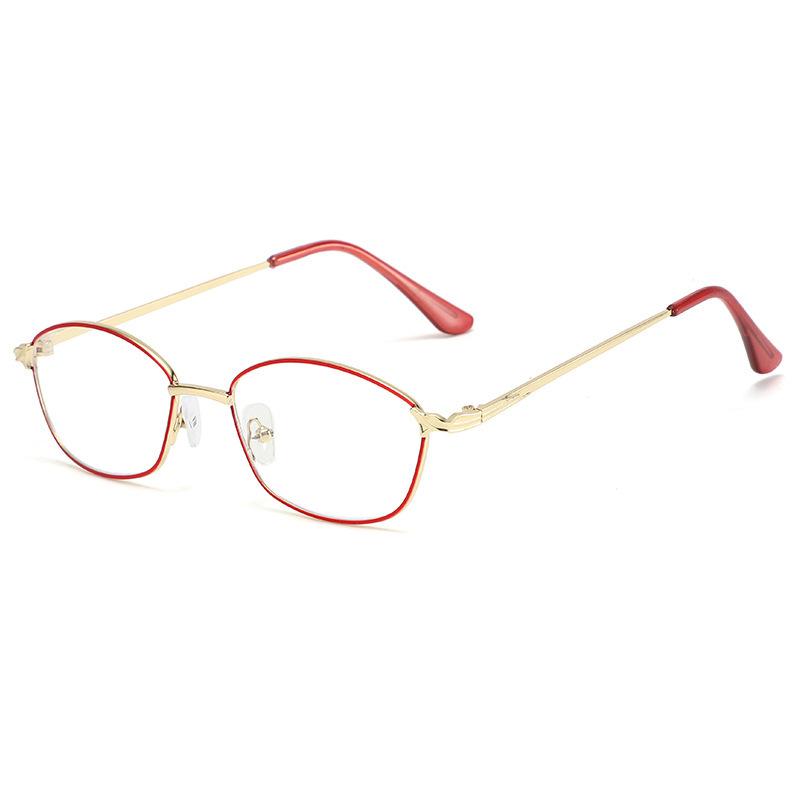 New Unisex Metal Reading Glasses Magnifier for Women Near Far Presbyopia Fashion Comfort Mirror ~1+4