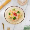 Gaotaibai 8.5-inch High Borosilicate Glass Dinner Plate