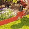 Plastic Garden Edging Border, Imitation Stone Fence Panels, Patio Outdoor Barrier, DIY Garden Landscape Edge Border Spliceable