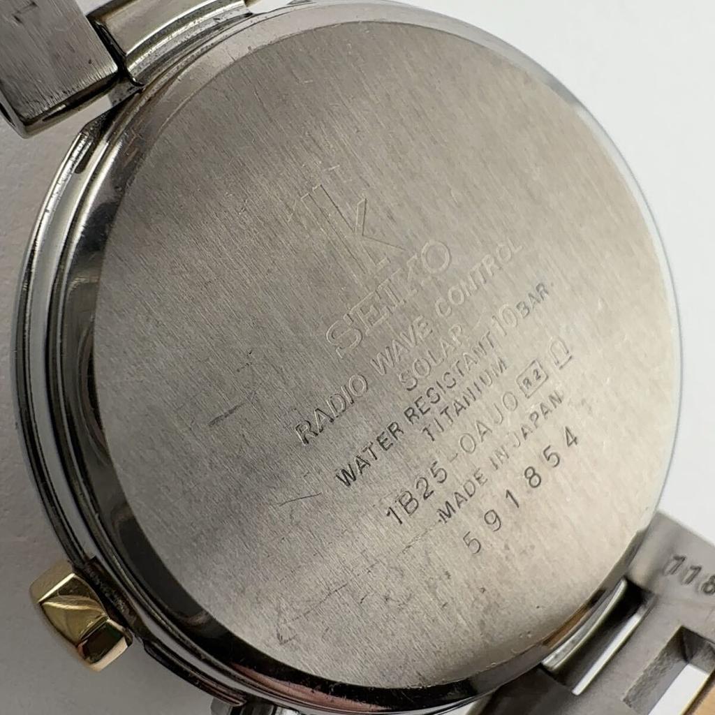 SEIKO Lukia Working Solar Reception Confirmed 1B25-0AJ0 Ladies' Watch, Condition, Radio-Controlled Powered, [W313]